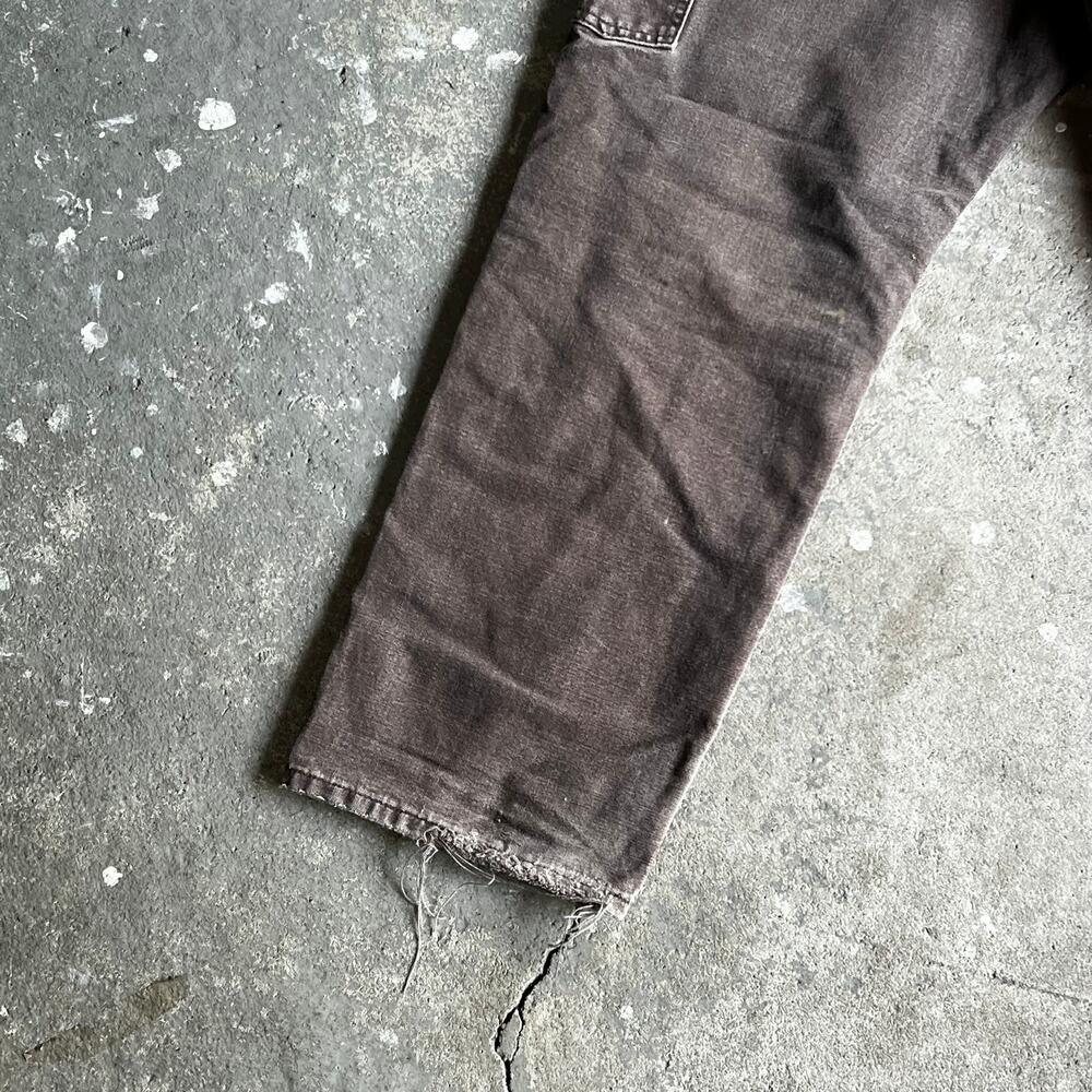 Carhartt brown faded double knee work wear carpenter pants - Picture 9 of 10